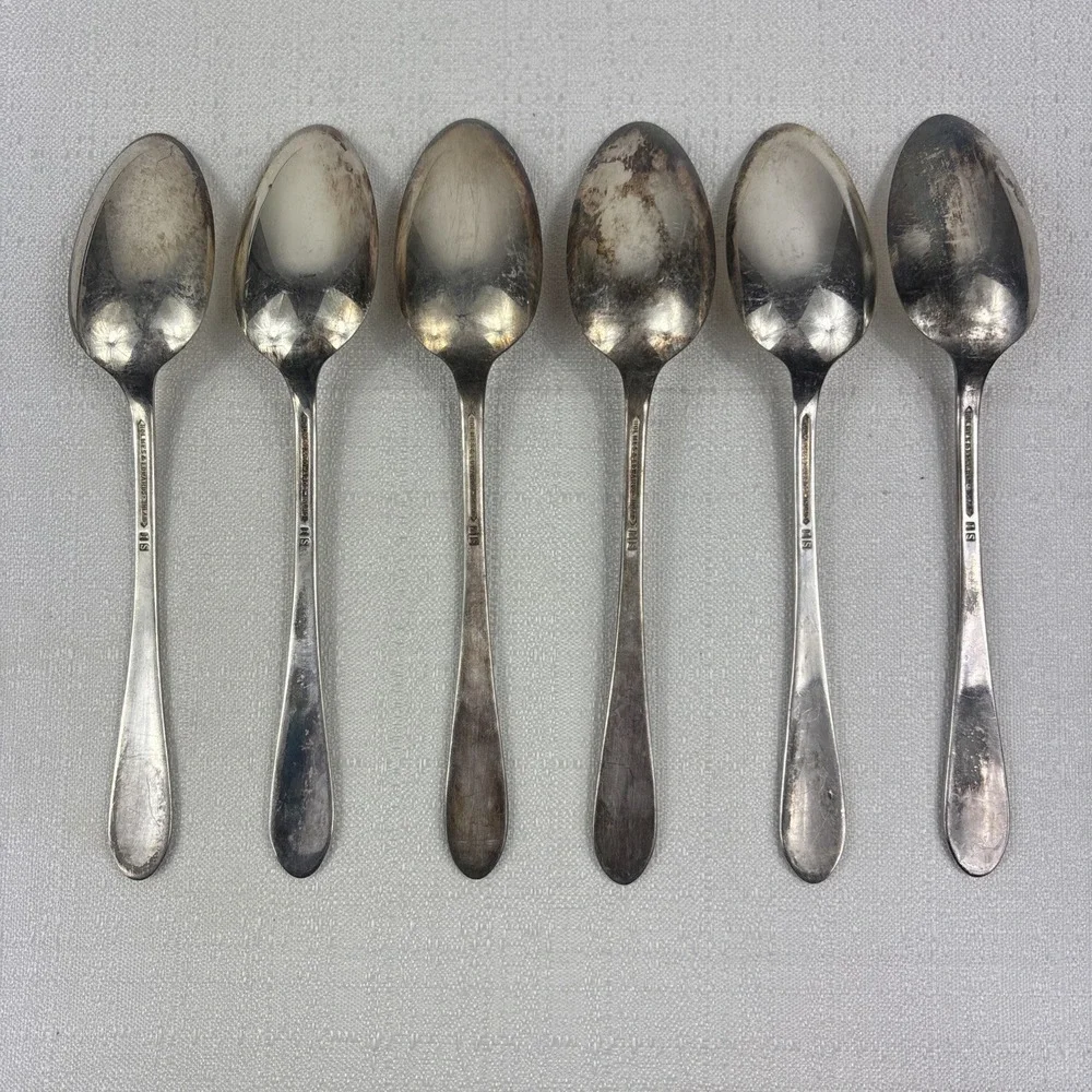 Vintage International Holmes & Edwards FIRST LADY Dinner‎ Soup Spoons Set Of 6